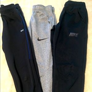 3 Nike and DSG branded pants